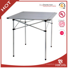 folding table with aluminum table tops